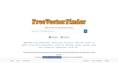 Desktop Screenshot of freevectorfinder.com